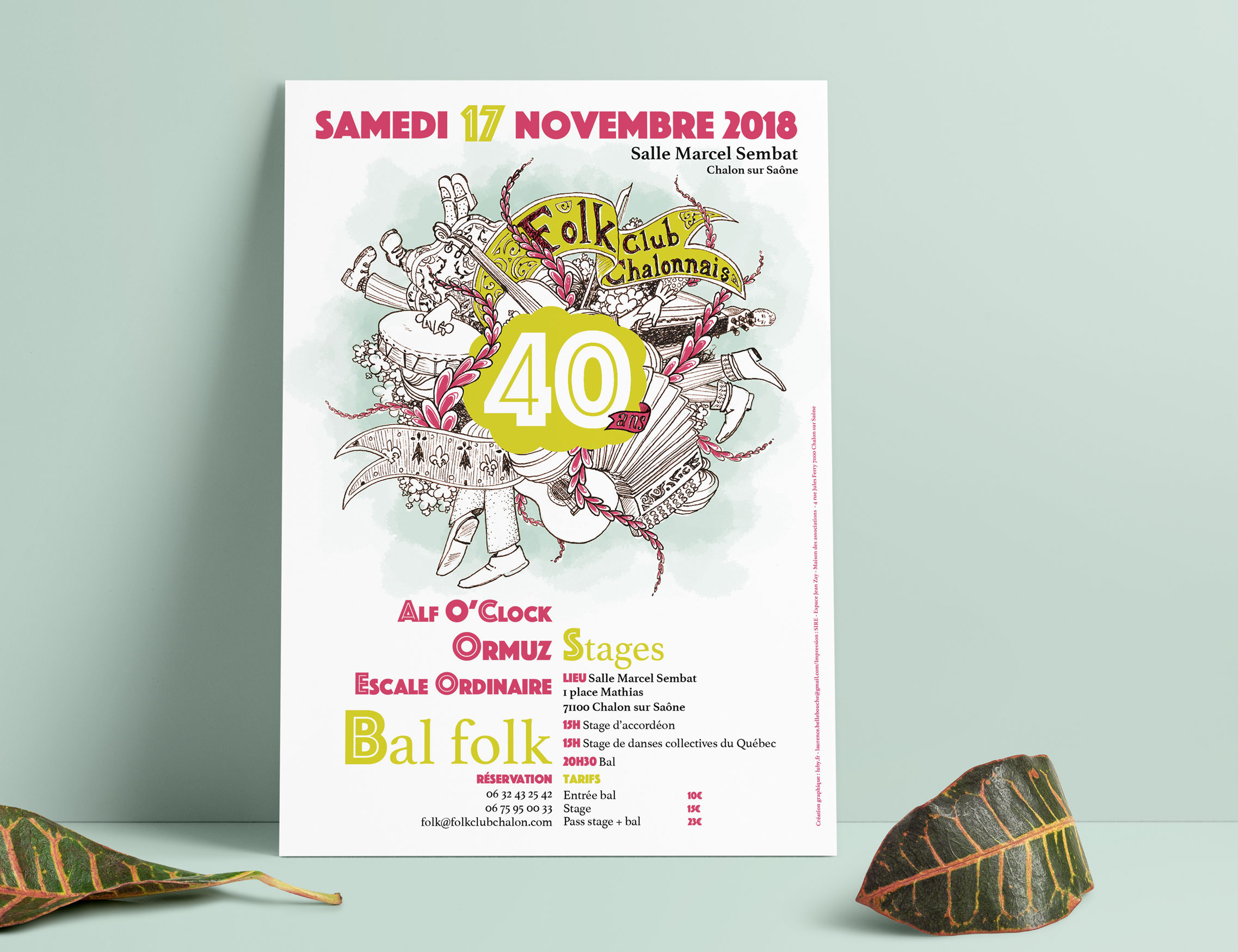 Affiche Folk Club Chalonnais